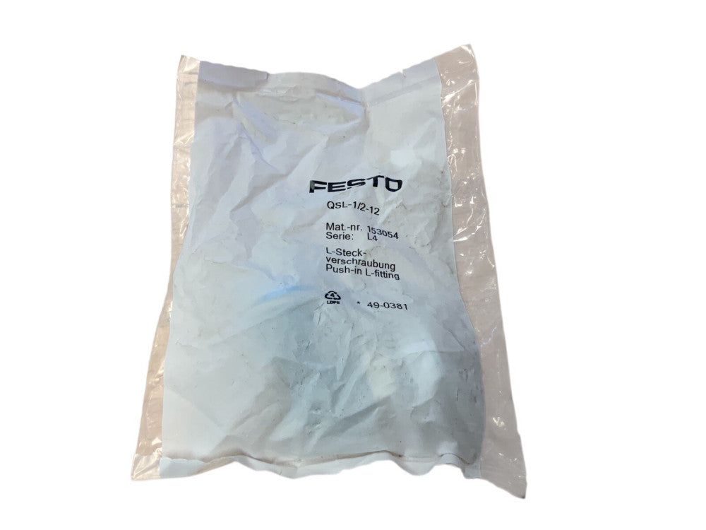 FESTO QSL-1/2-12 153054 Push-In Fittings And Connectors