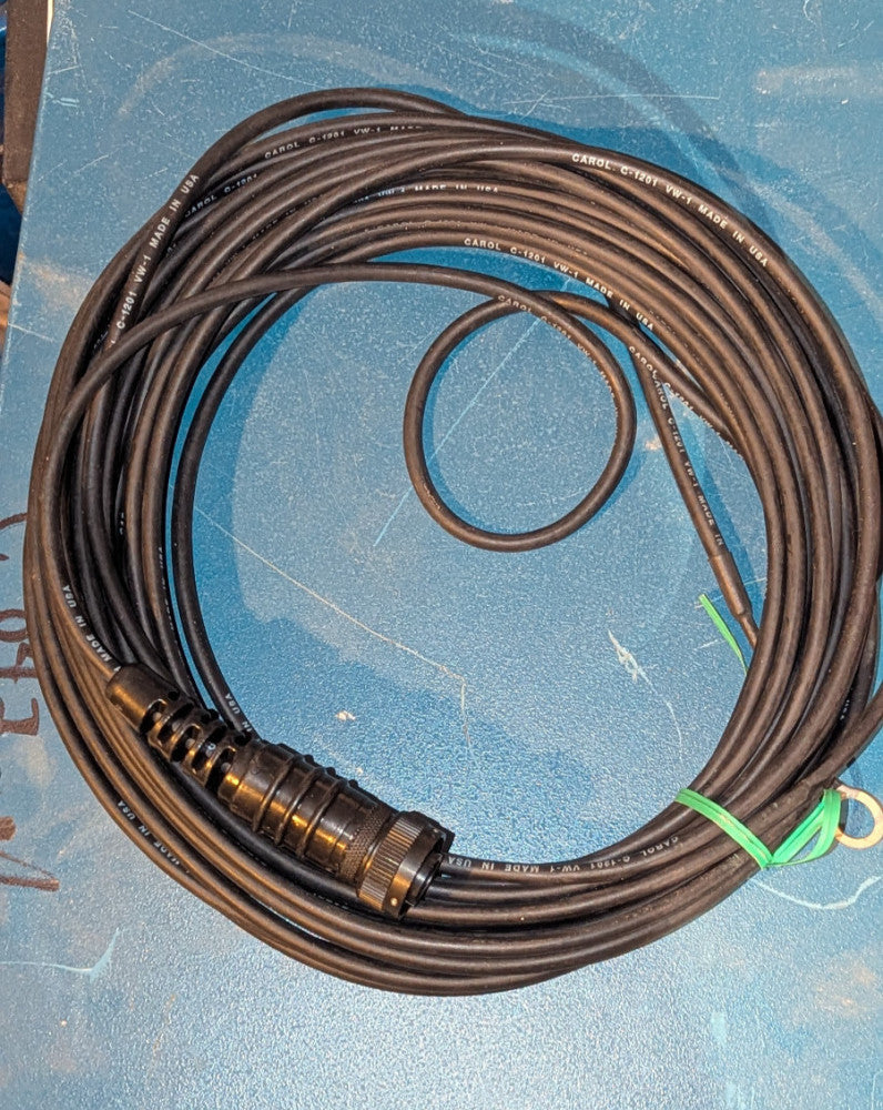 Amphenol 14S-25 Female Connector Wired w ~50' Carol C-1201 Cable