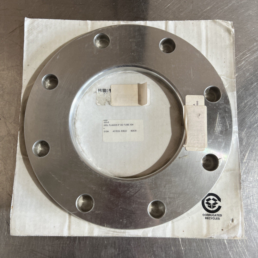 38SL Flange 6” OD Tube 304 Nos Surplus