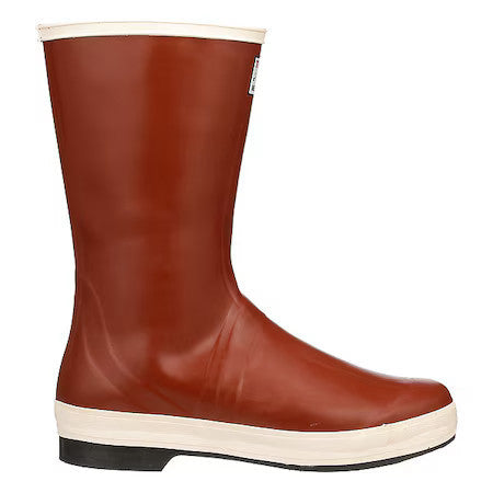 Tingley Mb920b Men's Pylon Mid Rubber Boots, Plain Toe, Cream, Red, 12