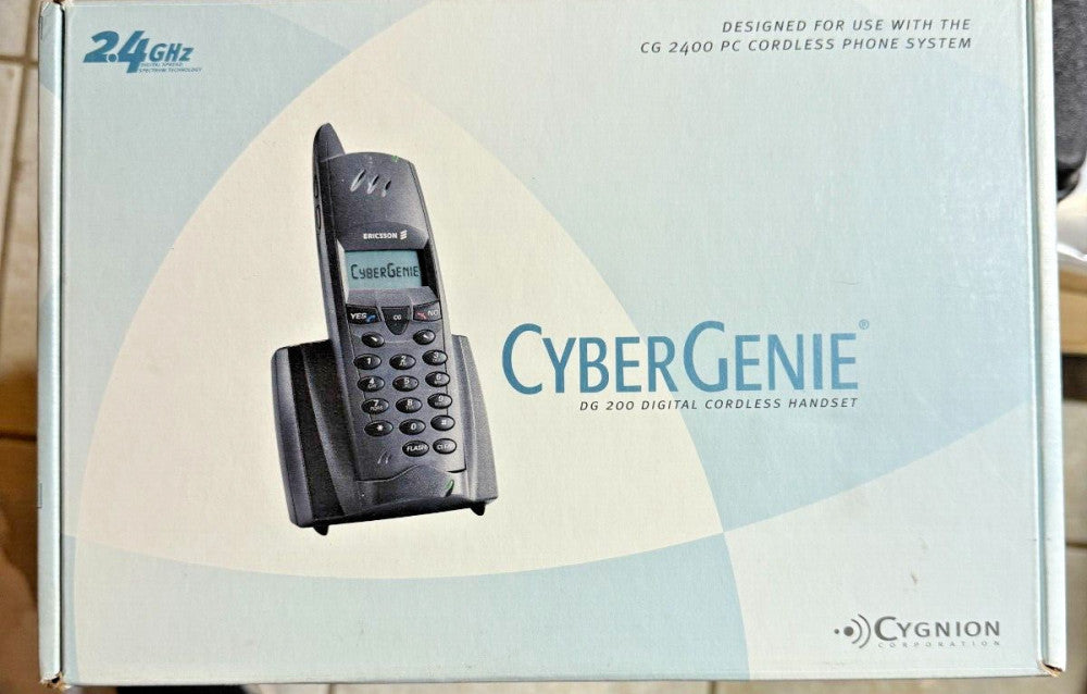 CyberGenie DG 200 Handset & XA 200 Charger for CG2400 PC Cordless Phone System