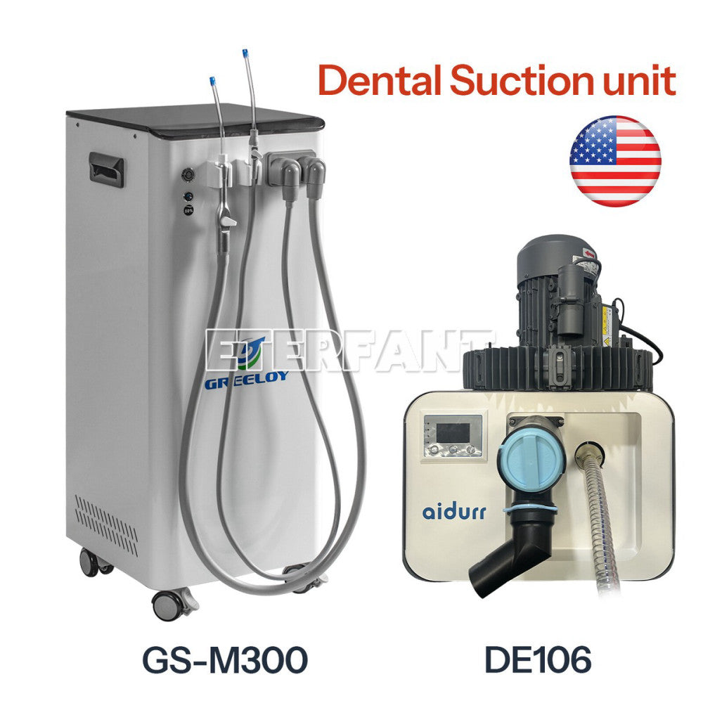 ETERFANT Dental 350/2200L/min Mobile Suction Unit System with Vacuum Pump