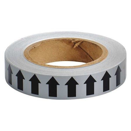 Brady 91415 Pipe Marking Tape,Gray,1In W,90Ft Roll L