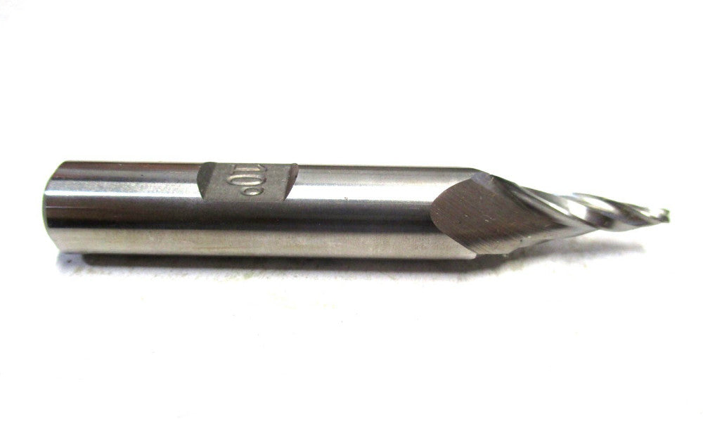 MADE IN USA 1/16 x 3/8 x 1/2 x 2-7/8 10° Per Side RH HSS Tapered Square End Mill