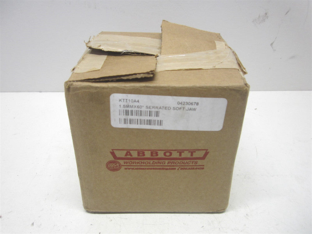 Abbott (KTT10A4) 1-1/2" x 4" x 4-1/2" OAL Serrated Soft Lathe Chuck Jaw - Qty 3