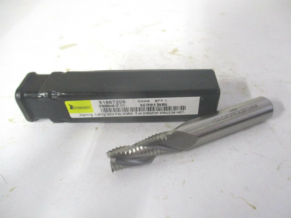 (724-2050) 5/16" x 3/4" x 3/8" x 2-1/2" OAL 3Fl Cobalt Roughing Square End Mill 