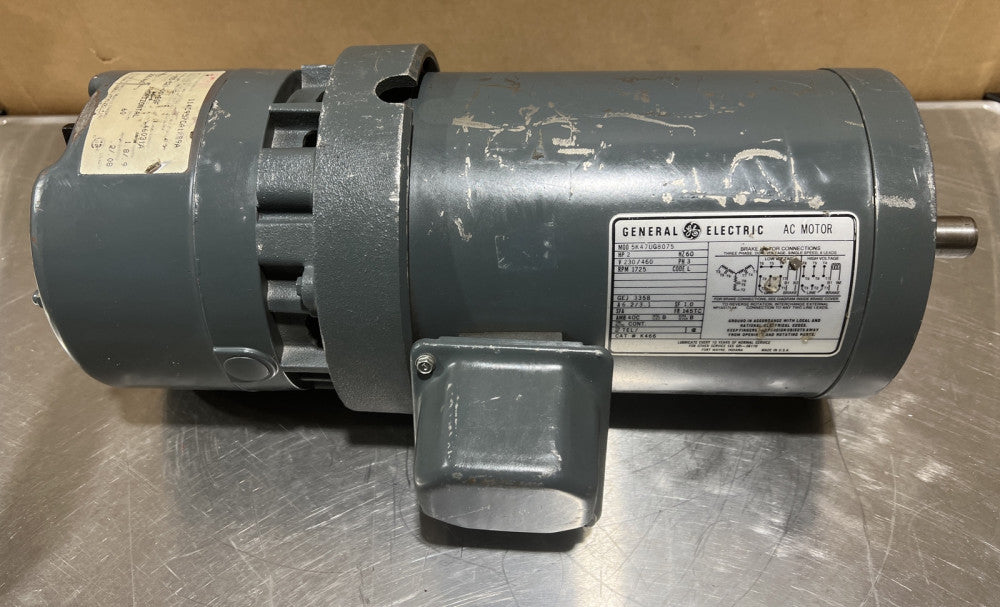 General Electric 5K47UG8075 Break Motor 2 HP 230/460V 1725 RPM 3 Ph NOS Surplus