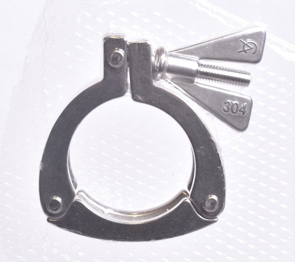 CA 2" Three Segment Heavy Duty Sanitary Tri Clamp Stainless Steel 304