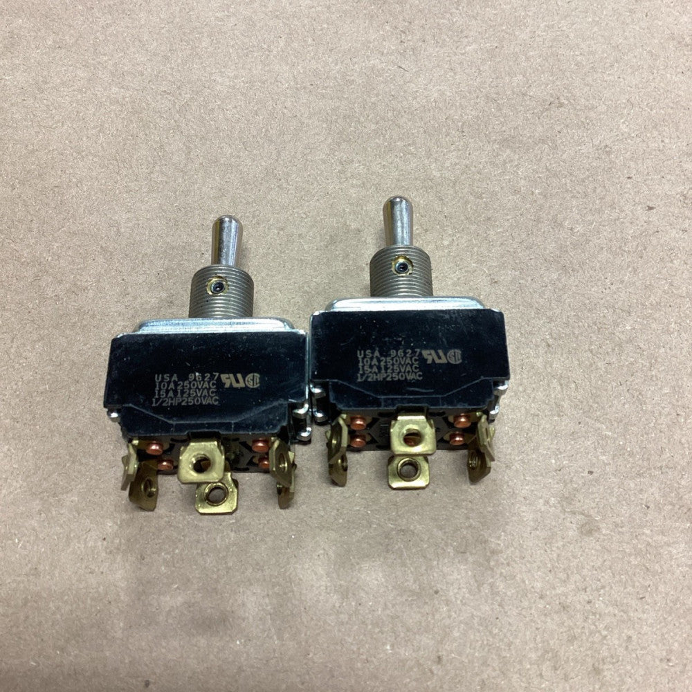 Lot Of 2 USA 9627 Toggle Switch 1/2 HP 250VAC BLACK *FREE SHIPPING*