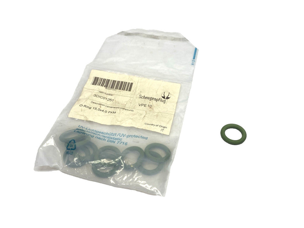 Scheugenpflug 3DIC01251 O-Ring 15mm ID x 23mm OD 4mm Thickness FKM 10-PACK