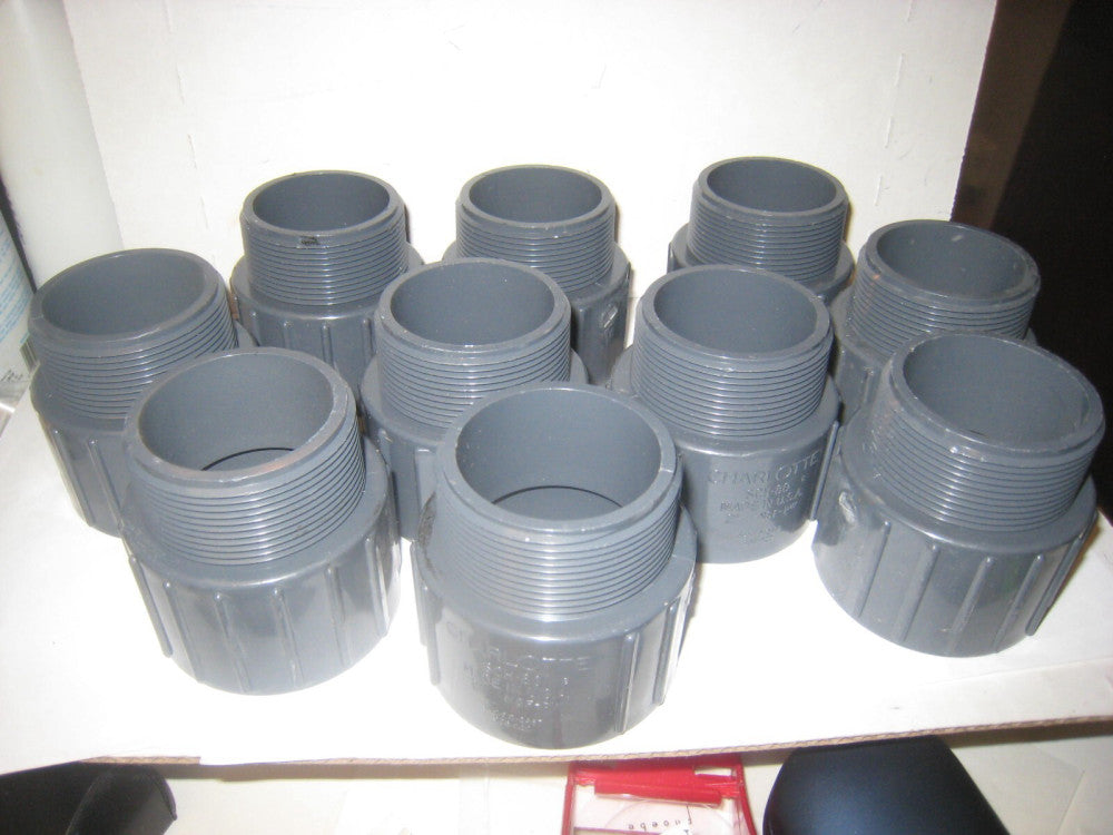 10 Charlotte Pipe Schedule 80 2 in.   Slip  T X 2 in.   D MPT  PVC Pipe Adapters
