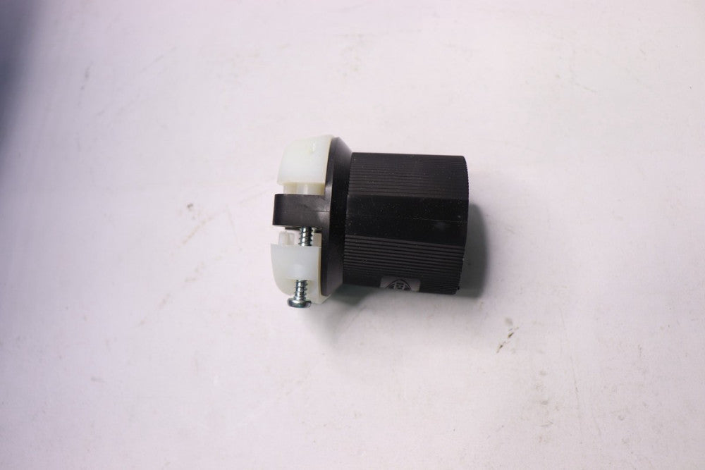 Hubbell Locking Connector 20Amp 250V Black and White - Incomplete
