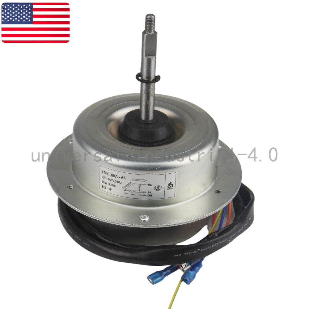One Brand New CHIGO YDK-60A-6F Air Conditioner Fan Motor- US Stock
