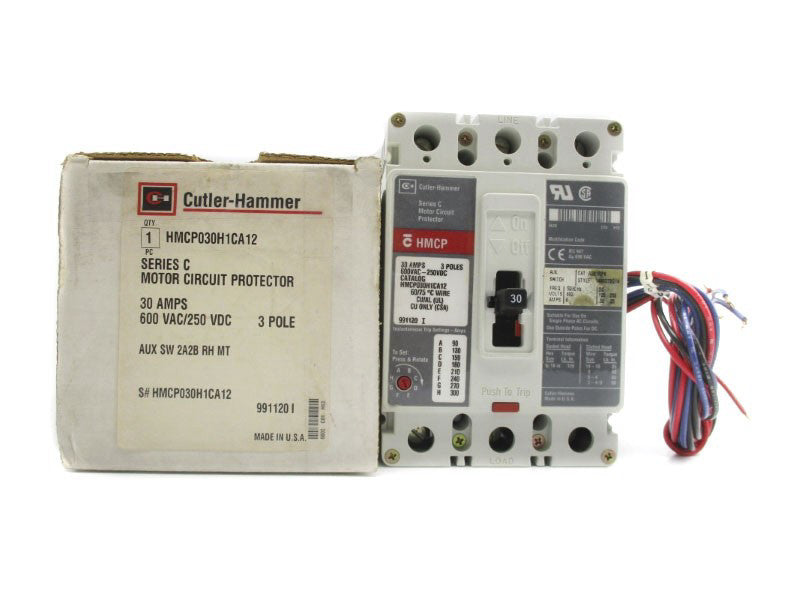 CULTER HAMMER HMCP030H1CA12 SER. C 600VAC 30A NSMP