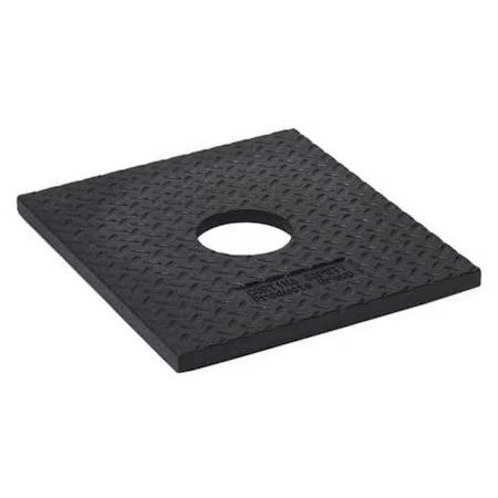 Zoro Select 03-730 Delineator Base, Rubber, 1 In Height, 15 In Length, 10 Lb,