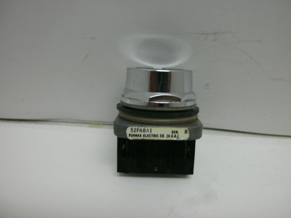 FURNAS 52PA8A1J SER B OIL TIGHT PUSHBUTTON MOMENTARY BLACK 1 N.O. 2 POS SWITCH