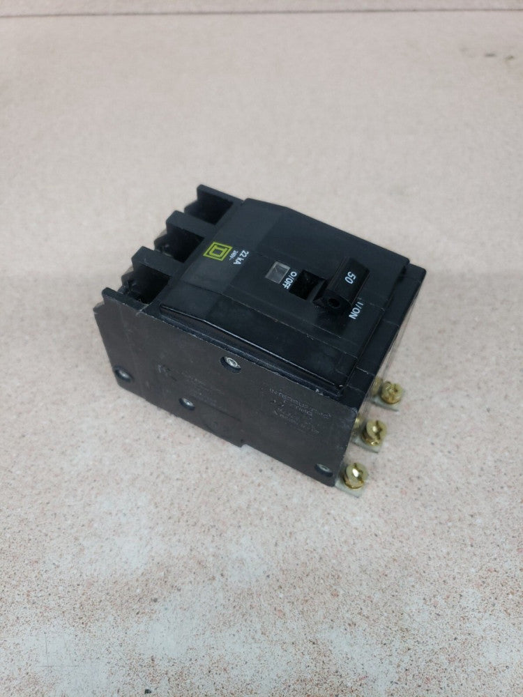 1) New Take Out! Square D QOB350VH 3P 50 Amp 240V 22K Bolt On Circuit Breaker W#