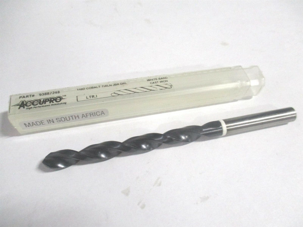 (1W60691-AC) Letter I 118° 109mm OAL Cobalt TiAlN RH Straight Jobber Drill 