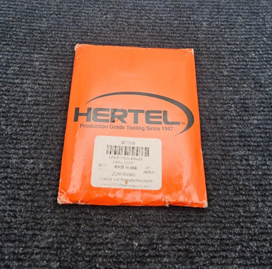 ( QTY 12 ) Hertel 84579184: High Speed Steel Jobber Drills 17/64" Point Oxide