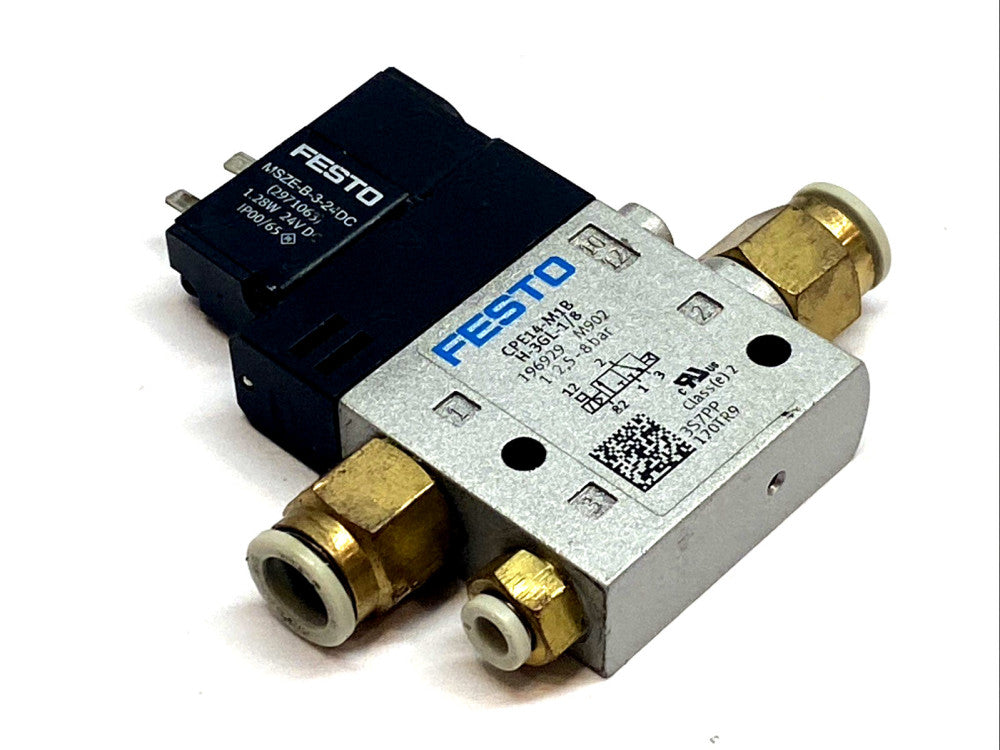 Festo CPE14‑M1BH‑3GL‑1/8 2‑Way Solenoid Valve 196929
