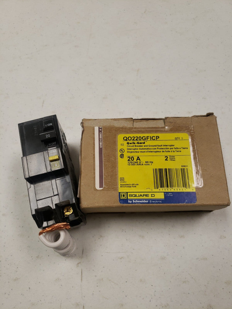 NEW IN BOX! SQUARE D QO220GFICP 120/240V 20A NSMP