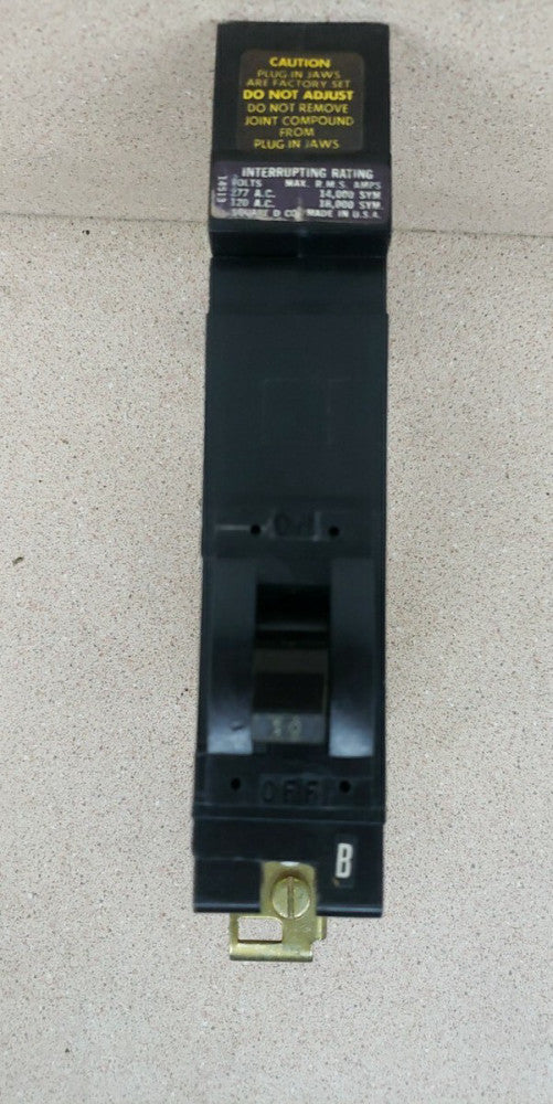 Square D FY-14030-B Circuit Breaker , 30 Amp , 1 Pole , Bolt On , I-Line NTO