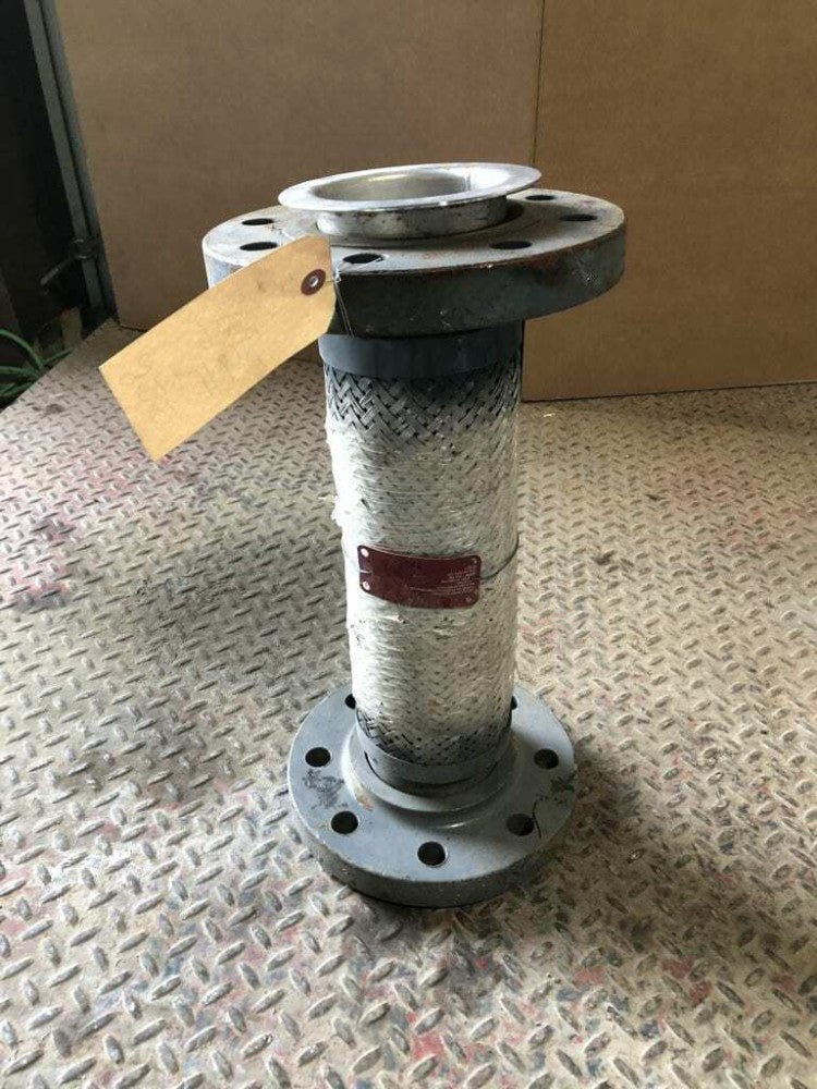 4" X 20" Flanged Braided Stainless Steel Flexible Hose 375PSI