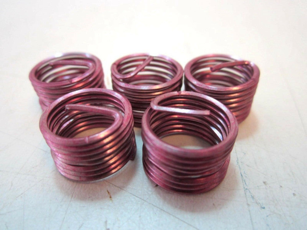 Recoil RH 1/2-20 Stainless Steel Screw Locking Helical Thread Inserts - Lot of 5