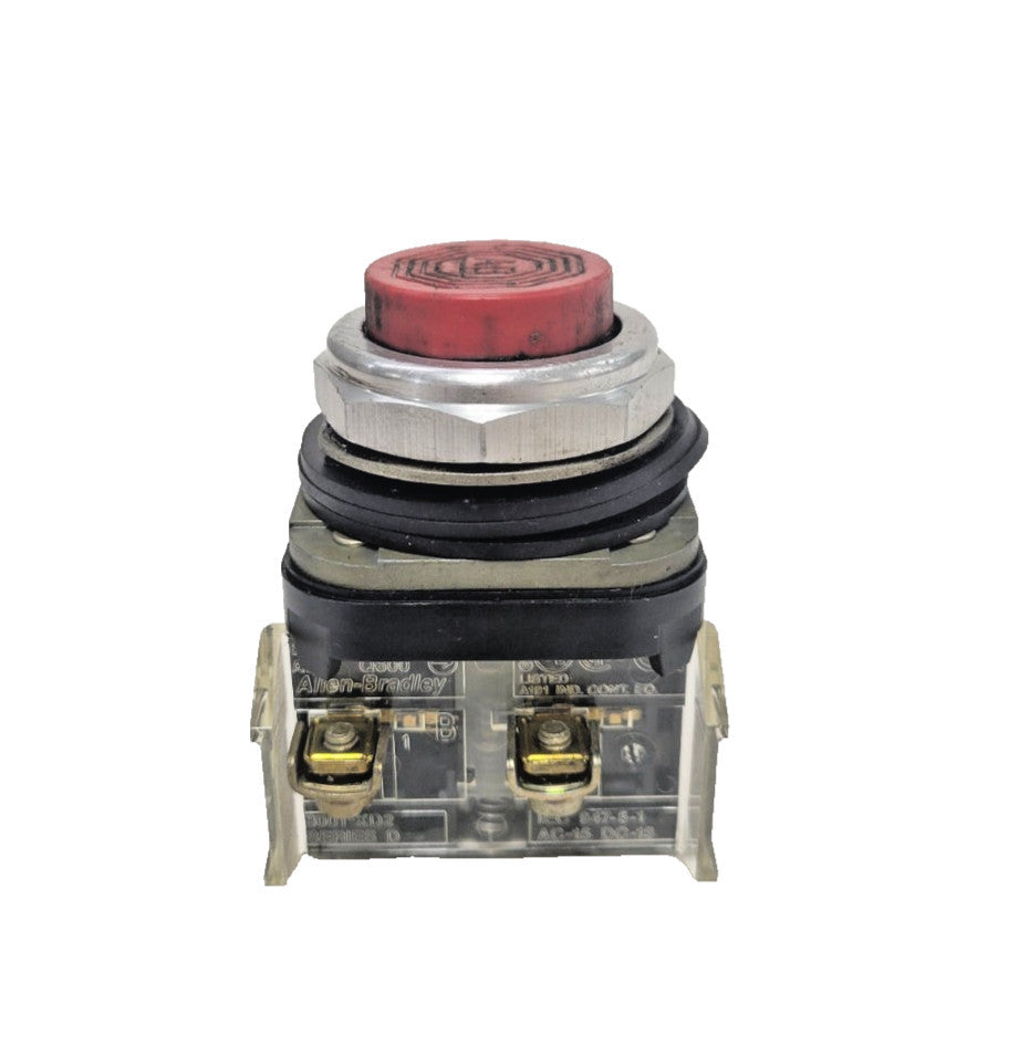 ALLEN-BRADLEY NEMA 4.13 800T-B SER T CONTACT BLOCK RED PUSH BUTTON
