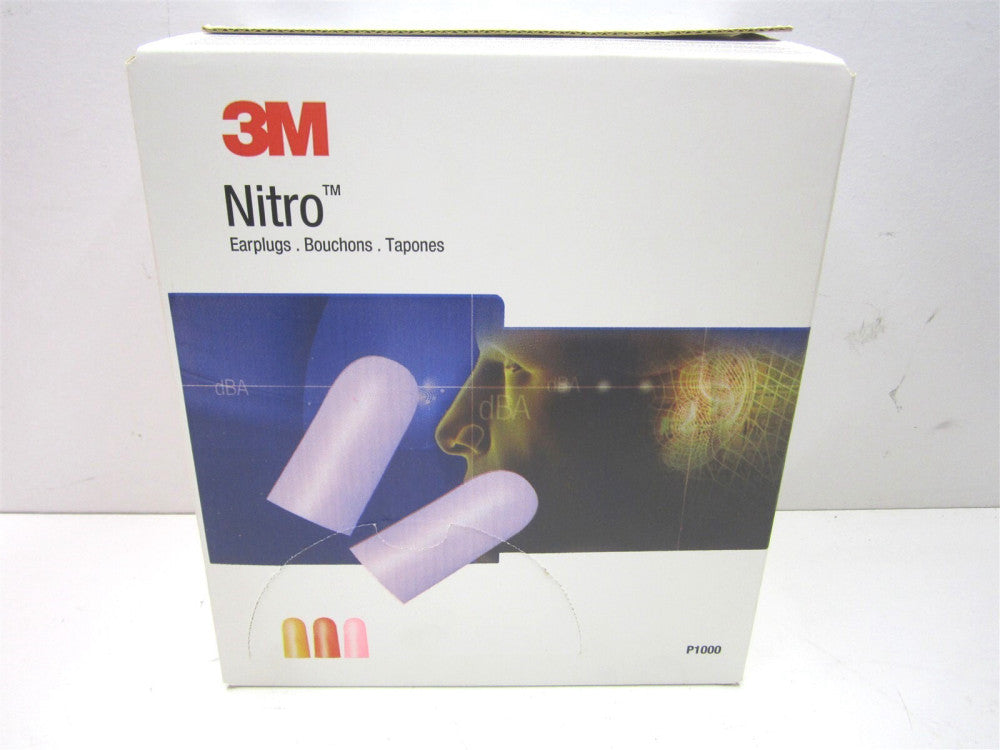 3M Nitro (98012) P1000 Uncorded Multi-Color Earplugs - Pack of 200 