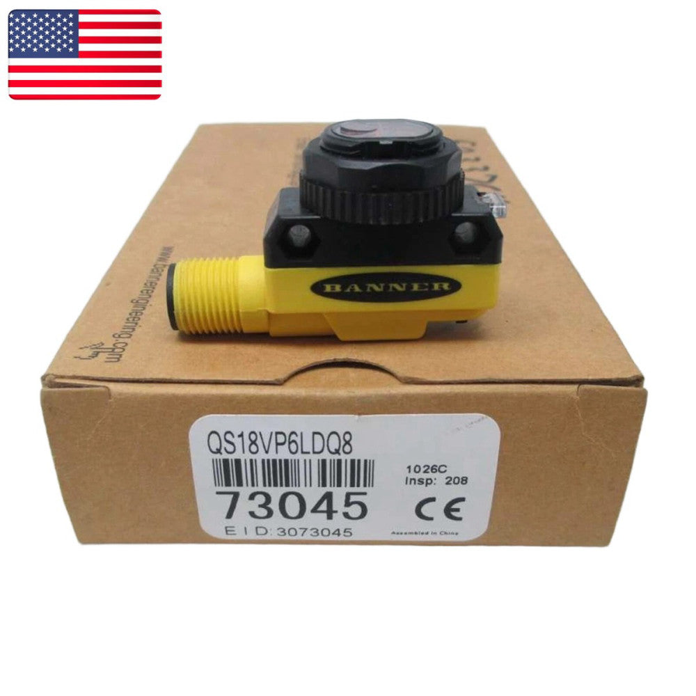 New Photoelectric Sensor For BANNER QS18VP6LDQ8 10-30VDC 200mA 300mm - US Stock