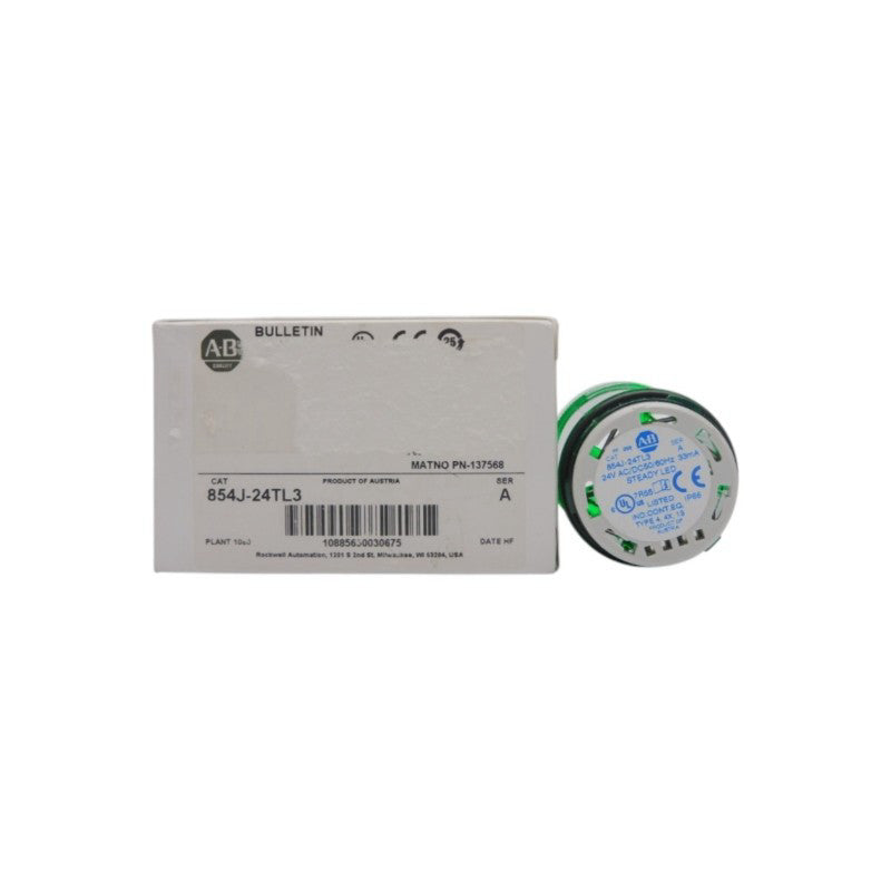 ALLEN BRADLEY 854J-24TL3 SER. A 24V (WH) NSMP