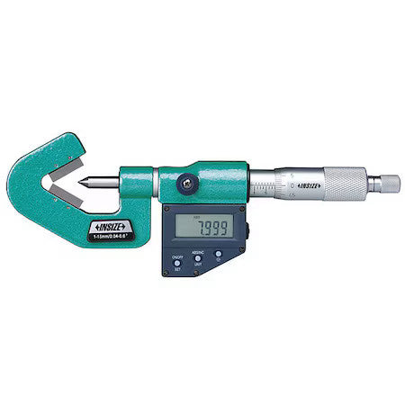 Insize 3590-257E V-Anvil Micrometer,V-Shaped Anvil