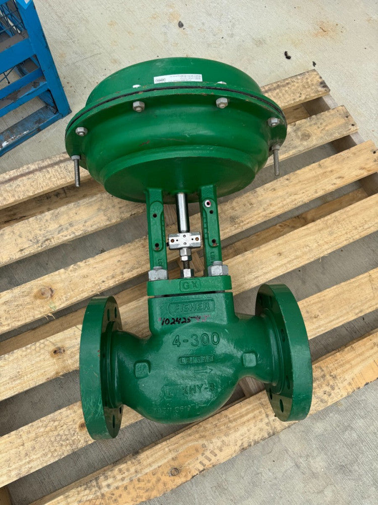 NEW FISHER 4" CL300 2010 ACTUATED CONTROL VALVE 4-300