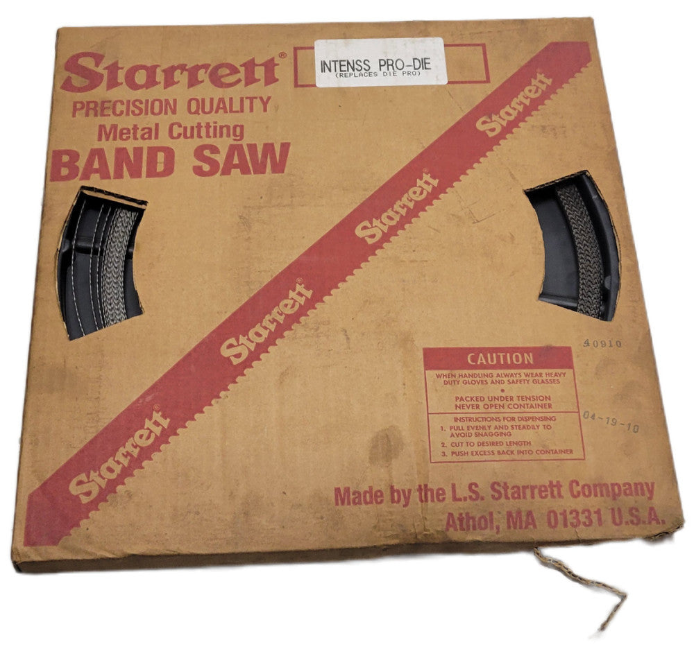 STARRETT BAND SAW BLADE INTENSS PRO-DIE METAL CUTTING APPROX. 60FT 1/4" 6 TPI