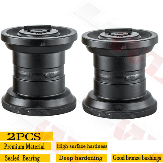 2PCS Track Roller Bottom Roller Fits Yanmar VIO50 Excavator Undercarriage