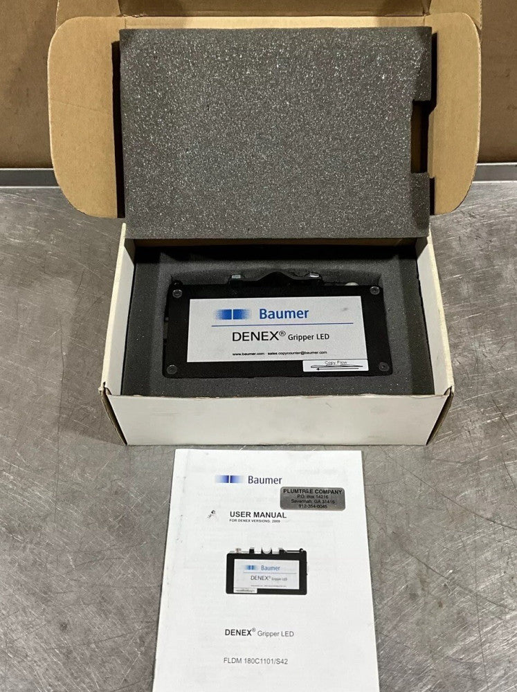 BAUMER DENEX GRIPPER LED FLDM 180C1101/S42 Nos Surplus