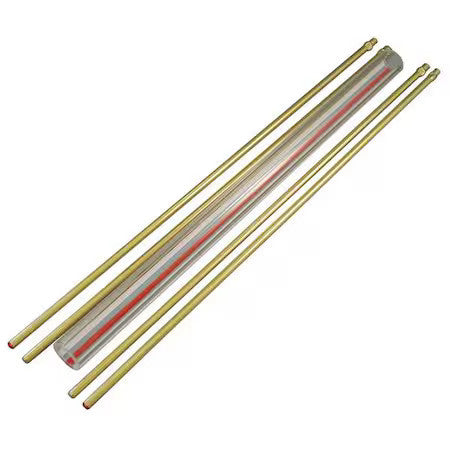 Penberthy Lg-30R Glass Rod Kit,Red Line,3/4In Dia,30In L