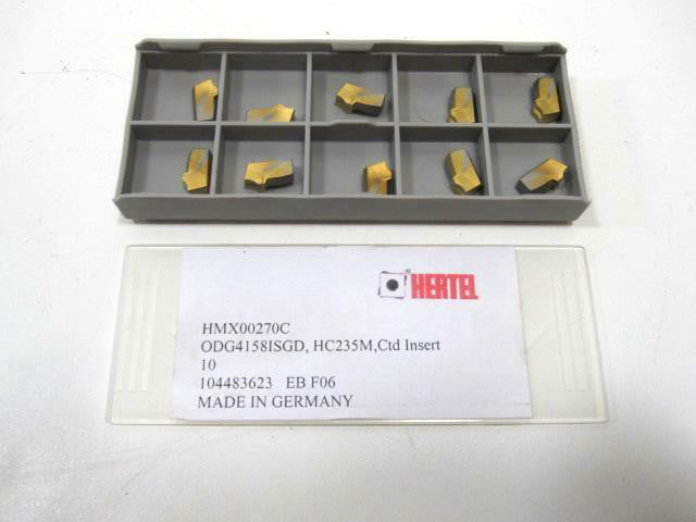 ODG4158 GB Grade HC235M TiN Carbide Milling Inserts Pack Of 10