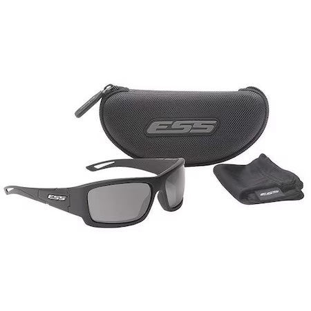 Ess Ee9015-04 Credence, Safety Glasses Anti-Scratch, Gray Lens, Black Frame,