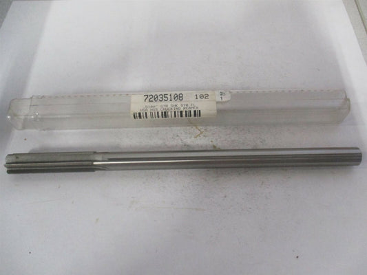 (72035108) 0.51" x 2" x 8" OAL 6-Flute Straight Shank HSS Chucking Reamer 