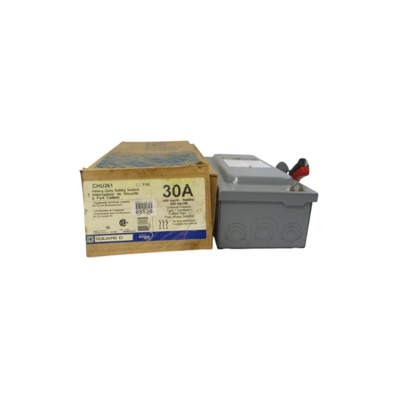 SQUARE D CHU361 SER. F05 600V 30A NSMP