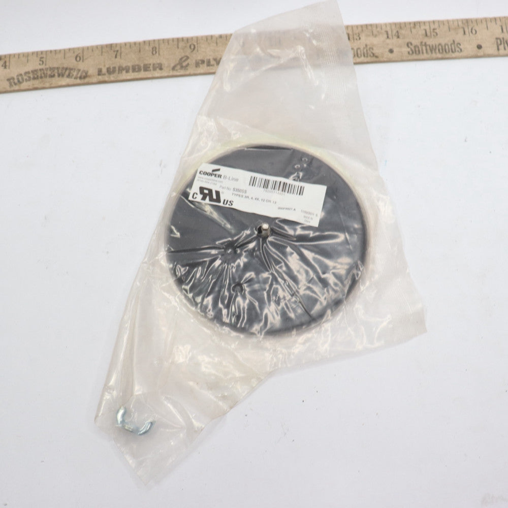 Cooper B-Line Oil-Tight Hole Seal Polyester Powder Coated Stainless Steel 3-1/2 