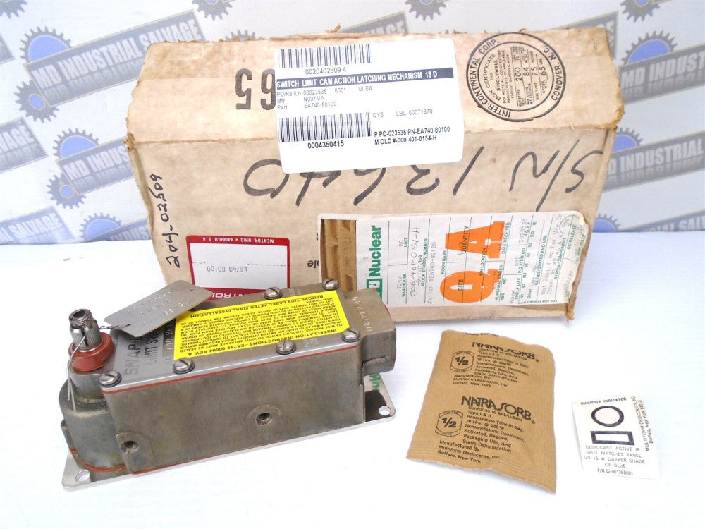 NAMCO CONTROLS - Snap-Lock Limit Switch - EA740-80100 - 2NO-2NC - 600 VAC -(NEW)