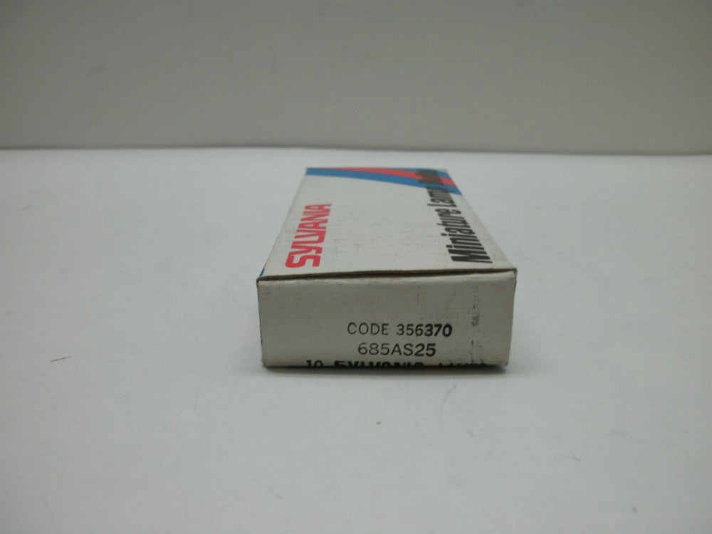 SYLVANIA 685 MINIATURE LAMP BULBS SX4s 5V .06A 0.3W T-1 SUB-MIDGET(LOT OF 10)NIB