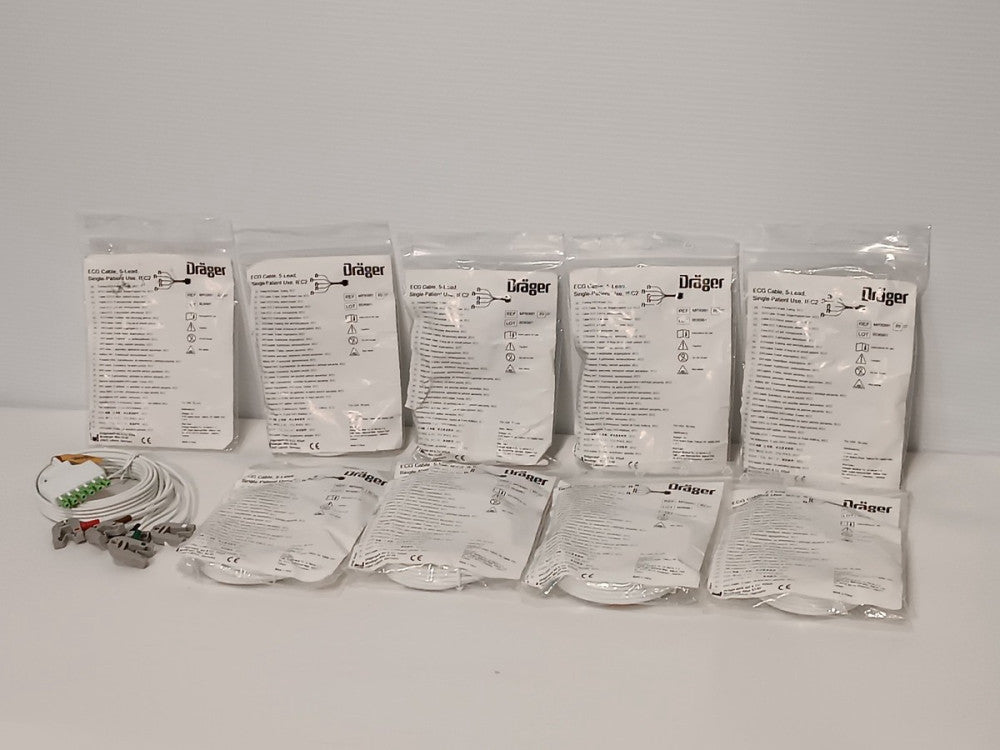 Drager MP00881 5-Lead IEC2 ECG Cable Single Patient Use New In Package