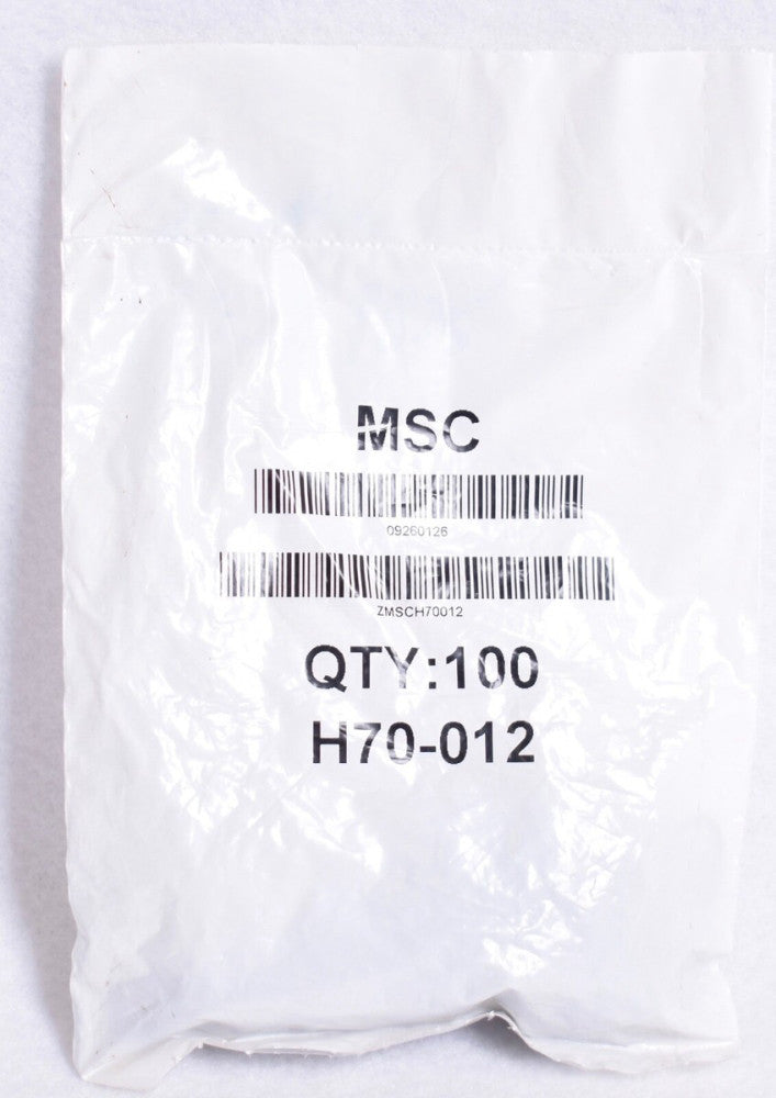 100 Count MSC H70-012 3/8" ID x 1/2" OD Dash 012 Buna-N O-Rings  31957889