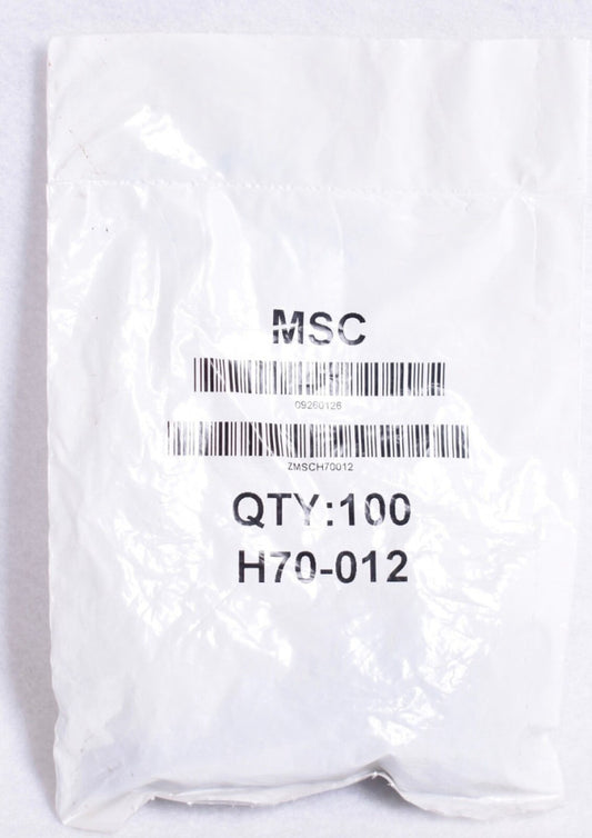 100 Count MSC H70-012 3/8" ID x 1/2" OD Dash 012 Buna-N O-Rings  31957889