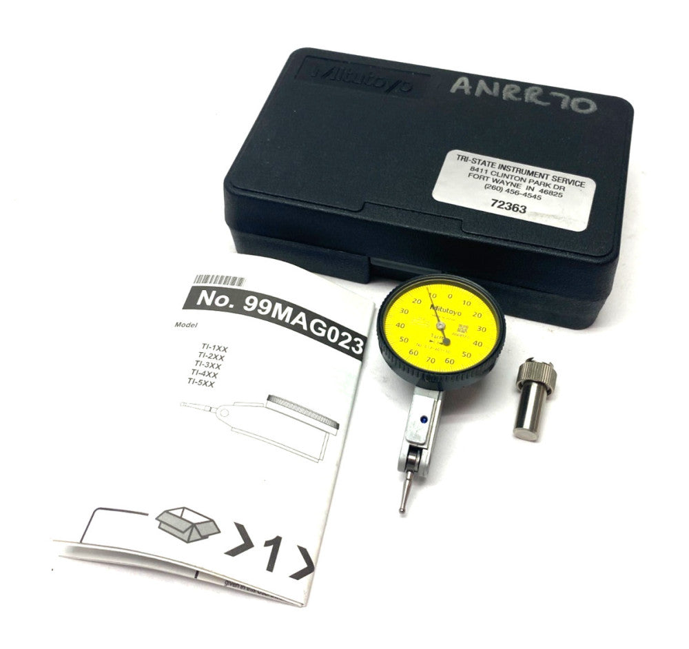 Mitutoyo 513-401-10E Dial Test Indicator 0.14mm Range, 0.001mm Graduation