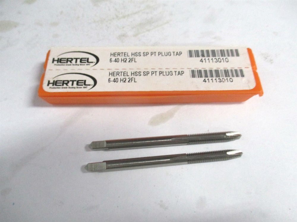 (K008175AS) #6-40 UNF 2B/3B Bright Finish HSS 2Fl Plug Chamfer Spiral Point Tap 